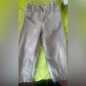 Zara Kids Grey Elastic Waist Jeans Pants